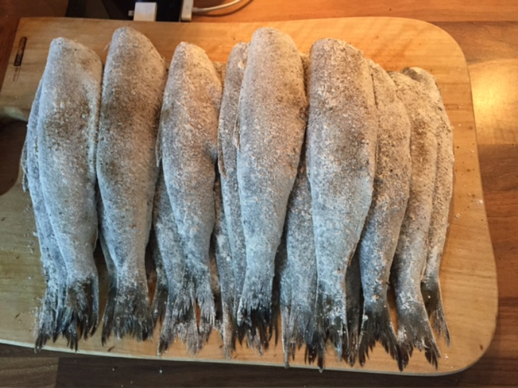 Marinated fried herring