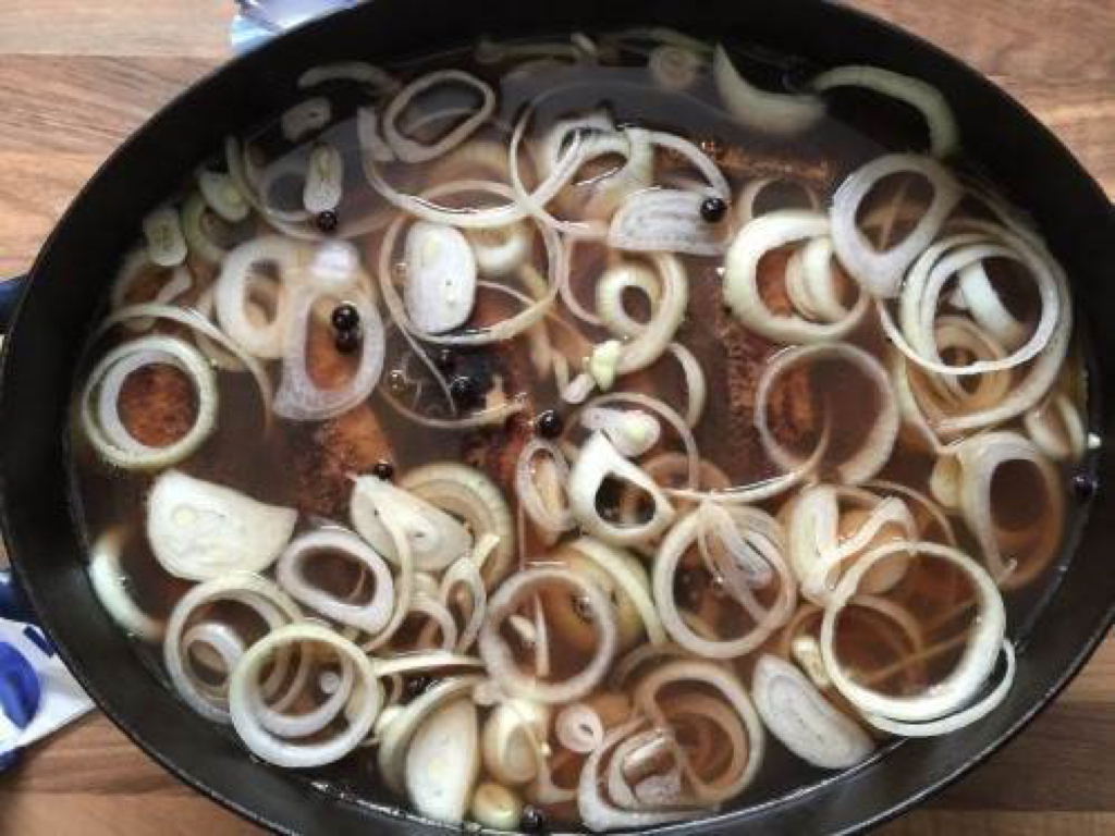 Marinated fried herring