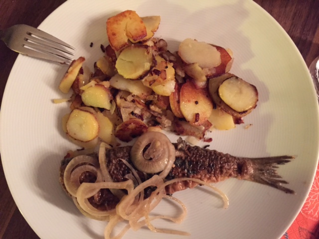 Marinated fried herring