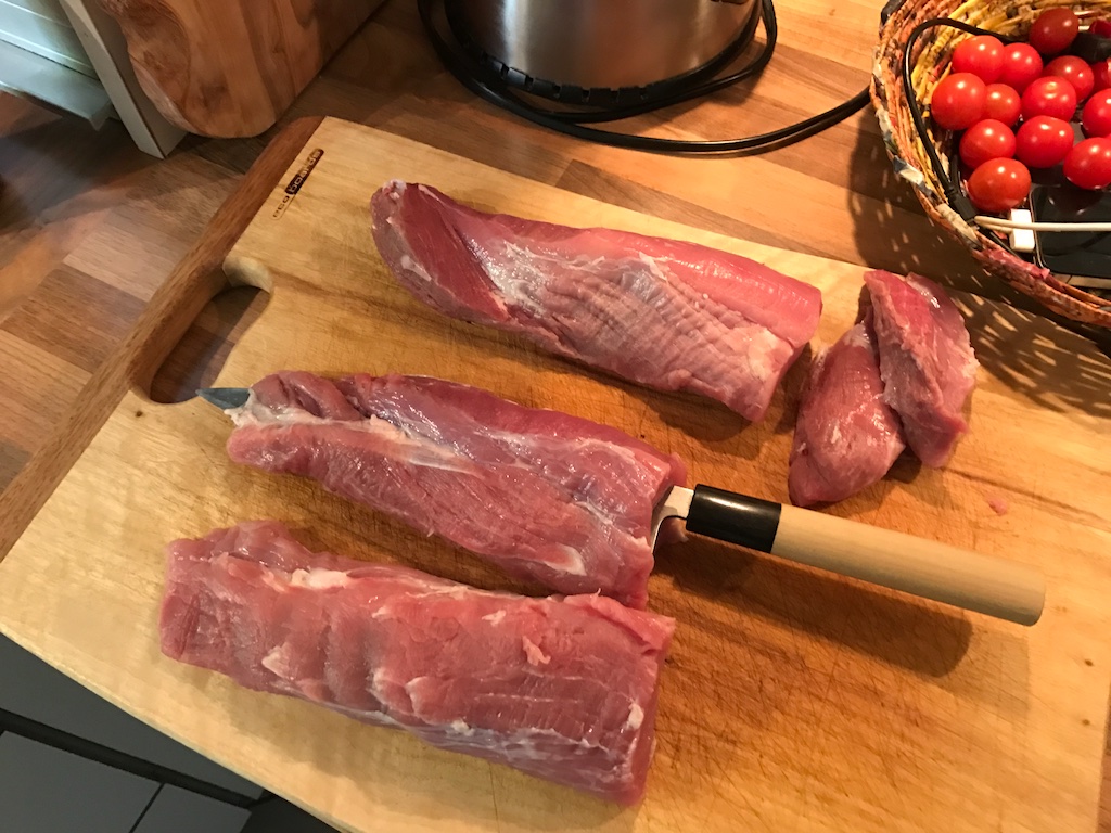 Stuffed pork fillet