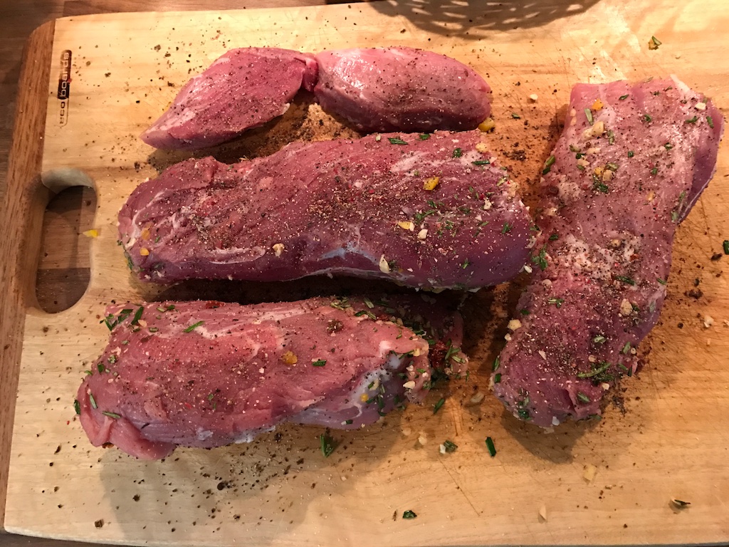 Stuffed pork fillet