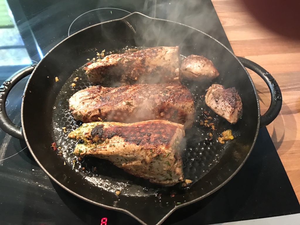 Stuffed pork fillet