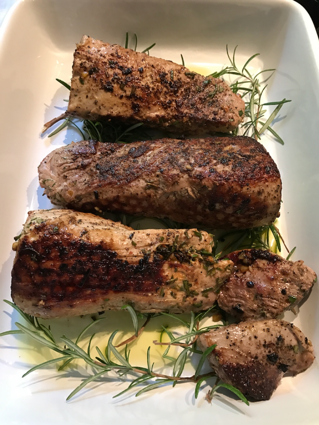 Stuffed pork fillet