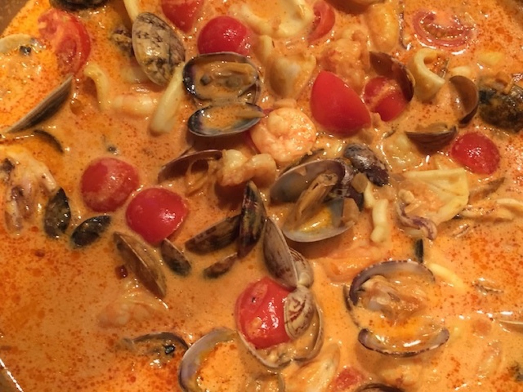 Saffron spaghetti