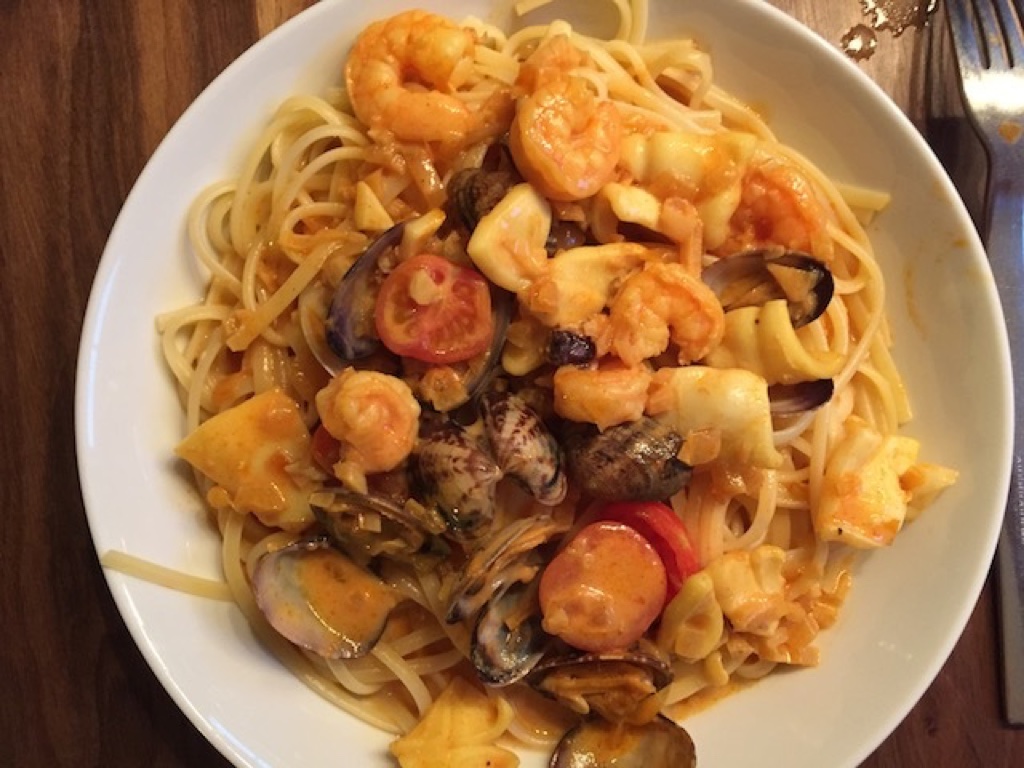 Saffron spaghetti