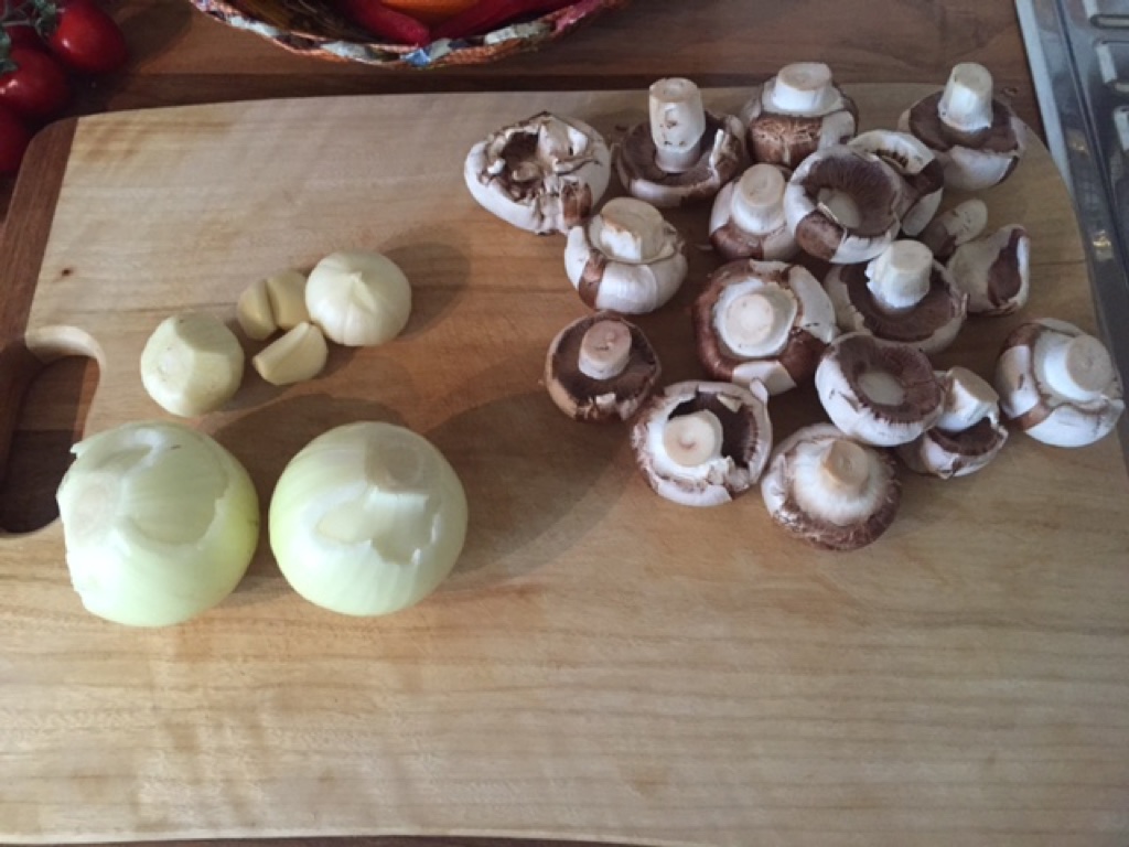 Steaks with mushrooms in balsamic
